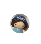 こんにちは！おすわりとんちゃんです（個別スタンプ：1）