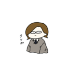 かわいくておかしい女の子たちのスタンプ（個別スタンプ：1）