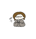 かわいくておかしい女の子たちのスタンプ（個別スタンプ：8）