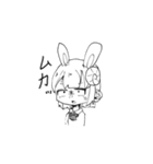 白黒のオリキャラちゃん（個別スタンプ：5）