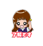 踊る猫とキャメガールの日常挨拶スタンプ（個別スタンプ：10）