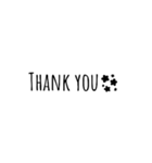 よく使う言葉のシンプルな文字スタンプ（個別スタンプ：8）
