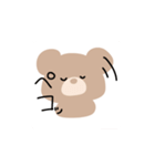 ときどきくまに変身する女の子（個別スタンプ：3）