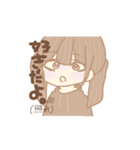ときどきくまに変身する女の子（個別スタンプ：10）