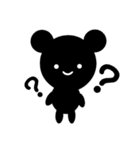 ゆるふわクマパン ✩.*˚black（個別スタンプ：11）