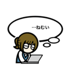 目が口ほど物いうOL【敬語・会社・新人】（個別スタンプ：35）