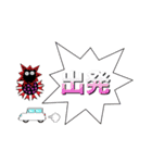 スーパーコロナマン（個別スタンプ：7）