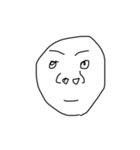 絵心が無い人が書いた顔スタンプ（個別スタンプ：5）