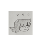 Altairの白黒スタンプ（個別スタンプ：1）