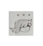 Altairの白黒スタンプ:改（個別スタンプ：1）