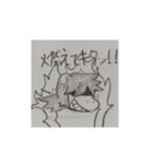 Altairの白黒スタンプ:改（個別スタンプ：6）