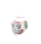 ねじまきはいいろうさぎの可愛いスタンプ♡（個別スタンプ：15）