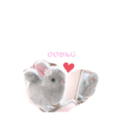 ねじまきはいいろうさぎの可愛いスタンプ♡（個別スタンプ：22）