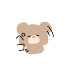 くまに変身する女の子（個別スタンプ：3）