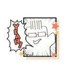 おばまんフレーム型②（個別スタンプ：16）