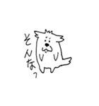 白ペキニーズの日常 5（個別スタンプ：6）
