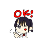 ポニテちゃん❗（個別スタンプ：1）