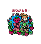 鉛筆ちゃんといちごさん（個別スタンプ：2）