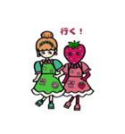 鉛筆ちゃんといちごさん（個別スタンプ：8）