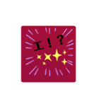 日常会話 シンプル でか文字（個別スタンプ：19）