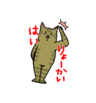 ねこ、あいさつする。（個別スタンプ：10）