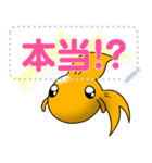 金魚の小ちゃん 3 【メッセージスタンプ】（個別スタンプ：16）