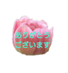 挨拶 敬語 チューリップ お花（個別スタンプ：7）