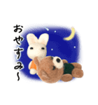 【動く】クマとウサギ（個別スタンプ：24）