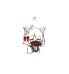 無口なケモ子（個別スタンプ：3）