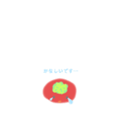 喜ぶ、怒る、悲しむ、楽しむ、chibi tomato（個別スタンプ：5）