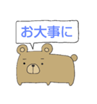 四角いくま（日常ver,）（個別スタンプ：14）