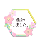 上品和風✿[春＆敬語] 桜 お花（個別スタンプ：3）