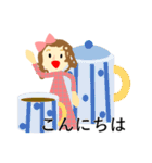 キッチンの小人おりぼんさん（個別スタンプ：8）
