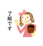 キッチンの小人おりぼんさん（個別スタンプ：35）