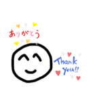 顔、文字スタンプ（個別スタンプ：7）