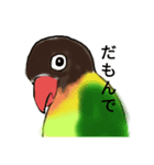 キエリクロボタンインコ長野弁おしゃべり（個別スタンプ：3）