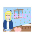 くまのみあおぬいぐるみ スタンプ 03（個別スタンプ：21）