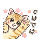 やさしい子猫のポップアップ3.5【丁寧語】（個別スタンプ：4）