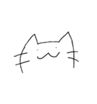 指で描いた猫（個別スタンプ：1）