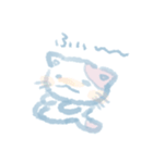 水色ねこ*（個別スタンプ：21）