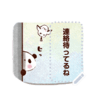 パンダとシマエナガのあいさつ☆春（個別スタンプ：11）