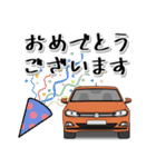 コンパクトカーでご挨拶♪（個別スタンプ：13）