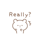 a simple bear（個別スタンプ：31）