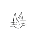 うさぎときれいな背景スタンプ（個別スタンプ：1）