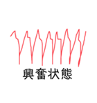 面白可笑しい心電図波形（個別スタンプ：12）