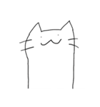 指で描いた猫 2nd Ver.（個別スタンプ：4）