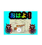 コロナマンとドラム（個別スタンプ：2）