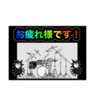 コロナマンとドラム（個別スタンプ：4）