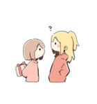 愛ちゃんと花ちゃん（個別スタンプ：3）