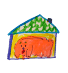 ぴんくの犬のおきらくでいず（個別スタンプ：14）